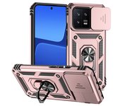 Full Cover For Xiaomi 13 Case For Xiaomi 13 Bumper Push Window Magnetic Phone Holder Back Case For Xiaomi 13 Case 6.36 inch