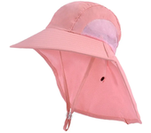 Sombreros de cubo de verano para niños, protección UV, sombrero para el sol de playa al aire libre, gorra con solapa, gorra de ala ancha ajustable