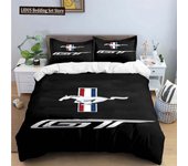 3D Print Mustang Car Logo Bedding Set Boys Girls Twin Queen King Size Duvet Cover Pillowcase Bed Boys Adult Home Textileextile
