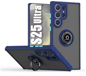 Funda magnética mate para Samsung Galaxy S25 S24 S23 S22 S21 S20 Ultra FE 5G S10 S9 Plus Lite, Funda con soporte de anillo