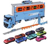 Hot Sale Transport Car Carrier Truck Toy With 8 Stylish Die cast Racing Cars Toy Truck Transport Carrier Car For Kids