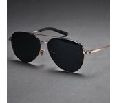 Gafas de sapo piloto retro gafas de sol polarizadas de doble haz gafas de sol beta de titanio para hombre protección UV de cara grande también gafas de conducción