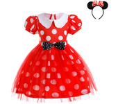 Disfraz brillante de Minnie Mouse para niñas pequeñas y niños, disfraz de Cosplay para niñas, fiesta de cumpleaños, vestido elegante de Pascua