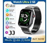 2025 Reloj inteligente New Smart Watch Women 1.85 inch AMOLED Bluetooth Call Watch 100+sport mode 1000 mAh large battery Fitness Tracker Waterproof Sport Smart Clock Fashion Ladies Men Smartwatch Woman