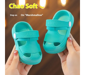 Suela suave antideslizante para niños, zapatillas de cabeza de bolsa de dibujos animados, zapatos para caminar para bebés, zapatos de doble propósito para salir en casa