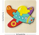 Kids Colorful 3D Puzzles Montessori Games Cartoon Animals Jigsaw Puzzle Children Educational Wooden Toys for Children