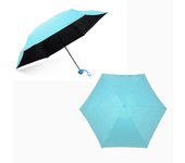 1Pc Mini Folding Umbrella Lovely Capsule Shape Umbrella Rain Sun Parasol Anti UV Small Pocket Umbrellas for Women Children