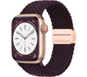 Braided Strap For Apple Watch 44mm 40mm 45mm 49mm 41mm 38 buckle Bracelet iWatch Series se 7 3 6 8 9 Ultra 2 Magnetic Band