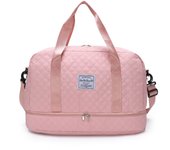 Gran capacidad, bolsa de viaje de almacenamiento, bolsa de gimnasio, de mano, viaje corto, deportes de excursión, bolsa de lona de yoga, bolso de almacenamiento cruzado diagonal del hombro de las mujeres