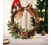 Corona de Navidad, Guirnaldas de Navidad para Puerta Colgante Artificial Decoraciones Navideñas Adorno de Navidad para Fiesta Regalo Ventana Pared Exterior,DecoracióN para Adviento y Navidad