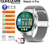Reloj inteligente Para Hombre Watch 4 Pro 1,53 inch 360*360 AMOLED HD Screen Bluetooth Call GPS NFC Heart Rate Sports Smartwatch Valentine's Day Gift 2025