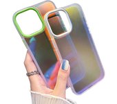 Luxury Matte Gradient Laser Case For iPhone 15 11 12 13 14 Pro Max Phone Case For iPhone 14 15 Plus Shockproof Cover Accessories