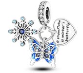 Fit Original  Bracelet Silver Plated Sunflowers Tulip Charms Pendants Beads For Women Jewelry Making Gift