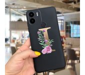 For Xiaomi Redmi A1 Case Black Crown Flowers Soft TPU Phone Cover Cases For Xiaomi Redmi A1 Plus A1+ RedmiA1 Sikilly Fundas Etui