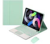 Magnetic Spanish Keyboard Case For iPad Air 5 2022 4 2021 Cover Bluetooth Wireless Mouse For Pro 11 12.9 10.5 9th 9.7 10.2 Funda