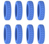 8Pcs Suitcase Wheels Protection Cover Universal Luggage Wheels Protector Silicone Trolley Box Casters Covers with Silent Sound