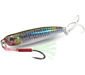 Metal Jig Lure 10g 20g 30g 40g Spinner Blade Popper Sinking Pencil Spinning Fishing Tackle Feather Hook Treble Hooks Pesca Bait