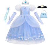 Kid Princess Dress Girl Summer Fancy Party Clothes Girls Aurora Rapunzel Cinderella Sleeping Beauty Christmas Carnival Costume