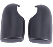 2Pcs ABS Black Door Wing MIRROR COVERS Near Passenger L+R for FORD TRANSIT MK6 MK7 2000-2014