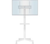 Soporte TV Ruedas para Television de 23 a 60 Pulgadas, Soporte TV Móvil con Estante para Portátil y Altura Ajustable, Carga Máx. 25 kg y VESA 400x400 mm