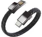 Bracelet USB Charging Cable Outdoor Portable Leather Mini Micro USB C Charger Data Cable For iPhone Samsung HUAWEI Xiaomi Redmi