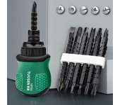 Multi-Purpose  13 in 1 Telescopic Repair Tools Cross Groove Drill Ratchet Screwdriver Set Screwdriver