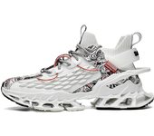 Guochao Nuevos Zapatos De Los Hombres De La Primavera Y El Otoño De La Tecnología De Sentido Correr Zapatos De Baloncesto Zapatos Deportivos Súper Ligero De Absorción De Choque Transpirable Zapatillas De Deporte De La Hoja De Correr