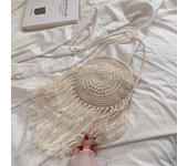 Fashion Tassle Shoulder Crossbody Bags Women's Hollow Designer Luxury Woven Beach Bag Summer Beach Travele Small Handbags Purse