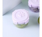Lunch Box Accessories Plastic Sauce Box Cat Paw Pattern Lid Round/square Crisper Box Sealed Sauce Container Mayonnaise
