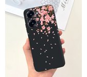 Women Fashion Back Capa For ITEL P40 ItelP40 P40+ P40 Plus Phone Case Soft Liquid Silicone Bumper Para Flower Butterfly Fundas