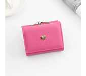 Cartera pequeña de corazón amoroso para mujer, tarjetero, Mini monedero de moda para mujer, bolso de mano femenino