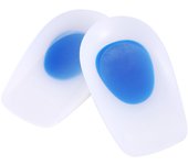 1 Par Silla de silicona para el talón, cojín ortopédico para aliviar el color, cuidado Plantar