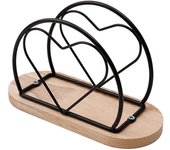 Space-Saving Metal Napkin Holders Nordic Style No-slip Vertical Napkin Dispenser Rust-proof Freestanding Desktop Paper Organizer