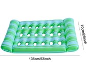 Cama inflable de agua para dormir, tumbona flotante de PVC, colchón de aire plegable para piscina, juguetes de natación al aire libre