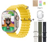 2025 New HK9 Ultra 2 Smartwatch Bluetooth Call Voice Assistant Information Reminder Screen Pointer Compass AMOLED Compatible with Android IOS Smartwatch
