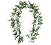 Artificial Foliage Spring Floral Garland Plastic Flexible Garland Hanging Plants Exquisite Handmade Artificial Spring Leaf Vine