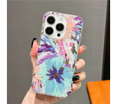 Luxury Fashion Colorful Flowers Phone Case for iPhone 16 Pro Max 15 Pro Max 16e 14 Pro Max 13 Pro Max Transparent High Quality Back Cover