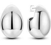 Woman Hoop Earrings 925 Sterling Silver Egg shaped Earrings For Women Earrings Jewelry Gifts