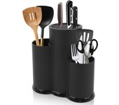 3 en 1 Bloque para Cuchillos, Soporte para Cuchillos sin Cuchillo, Universal Portacuchillos, Bloque para Cuchillos sin Equipamiento, Redondo Soporte para Utensilios de Cocina