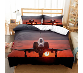 Duvet Cover Airplane Fighter King/Queen Size flying Fighter Jet Bedding Set for Kids Teens Boys modern Cool Airplane Quilt Cover