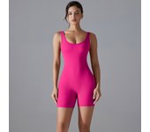 Hamidou Women Bodysuits Clothes One-piece Sleeveless Skinny Romper Sporty Wear Stretch Bodysuit Gym Clothes Push Up Sportswear