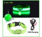 With Flashing Pendant Glowing Dog Collar Adjustable Detachable Luminous Safety Collar USB Loss Prevention LED Collar Cat