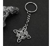 Popular simple ornament Celtic knot keychain pendant stainless steel witch knot pendant