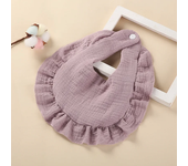 Baby carrier girl cotton Muslim saliva towel flower cherry leopard lace baby accessories children's products