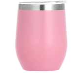 12oz Double Layer Stainless Steel Egg Cup with Lid Red Wine Coffee Kitchen & Dining Room