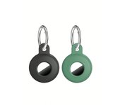 Airtag Holder Compatible Tag, Airtags Tracker with Keychain, Protective Silicone Apple Air Tags Case Key Ring Item Find