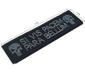 Embroidered Skull Si Vis Pacem Para Bellum Patches Tactical Hook Fastener Badge For vest Backpack Jacket