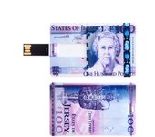 WANSENDA USB Flash Drive Bank Credit Card Pen Drive 8GB 16GB Pendrive 32GB 64GB 128GB USB Stick 2.0 Memory Disk