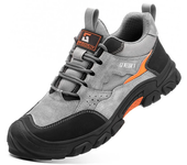 Zapatos de trabajo de seguridad para hombre, botas de seguridad con punta de plástico, zapatillas de trabajo ligeras y cómodas a la moda, zapatos indestructibles antipinchazos