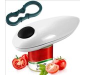 Abridor de latas eléctrico para cocina,plano y liso, para tamaños redondos